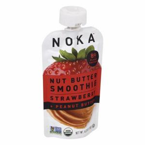 Noka Nut Butter Smoothie, Strawberry + Peanut Butter