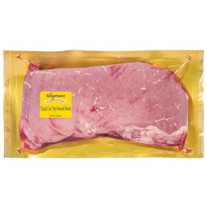 Wegmans Beef, Top Round Steak, Thick Cut, USDA Choice