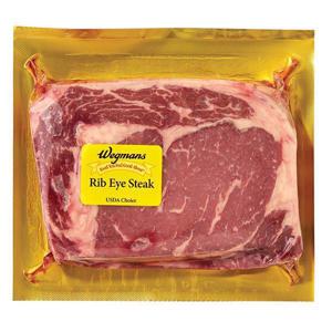 Wegmans Beef, Rib Eye Steak, USDA Choice