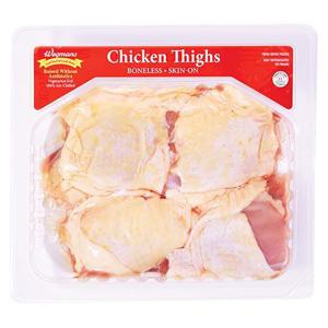 Wegmans Antibiotic Free Boneless Skin-On Chicken Thighs