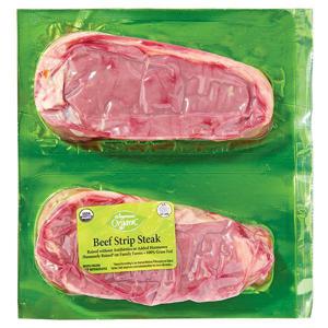 Wegmans Organic Beef, Strip Steak, Grass Fed