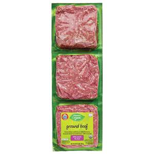 Wegmans Organic Beef, Ground, Grass Fed, 93/7, FAMILY PACK