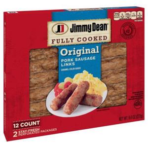 Jimmy Dean Fully Cooked Original Pork Sausage Links