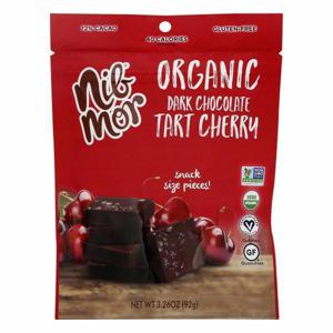 Nib Mor Dark Chocolate, Organic, Tart Cherry, 72% Cacao