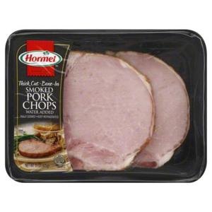 Hormel Pork Chops, Smoked, Thick Cut, Bone-In