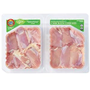 Wegmans Organic Boneless Skinless Chicken Thighs, FAMILY PACK