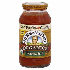 Newman's Own Organics Pasta Sauce, Tomato Basil