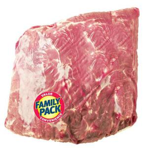 Wegmans Whole Bone-In Pork Shoulder Blade Roast, FAMILY PACK