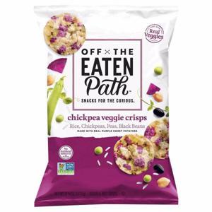 Off The Eaten Path Veggie Crisps, Rice Chickpea Peas Black Beans with Purple Sweet Potatoes