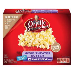 Orville Redenbacher's Popping Corn, Movie Theater Butter, Mini, Value Size, 12 Single Serve Bags