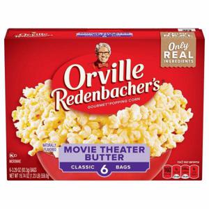 Orville Redenbacher's Popping Corn, Gourmet, Movie Theater Butter, Classic Bags, 6 Pack