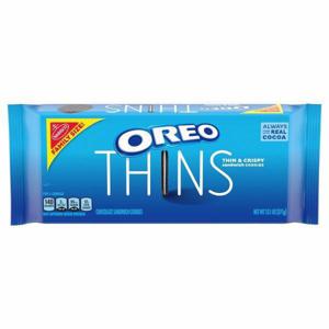 Oreo Sandwich Cookies, Thins, Chocolate, Family Size