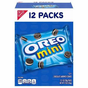 Oreo Sandwich Cookies, Chocolate, Mini, 12 Packs