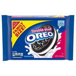 Oreo Sandwich Cookies, Chocolate, Double Stuf, Family Size