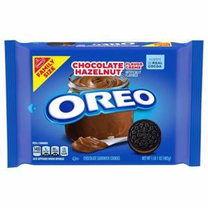 Oreo Chocolate Sandwich Cookies, Chocolate Hazelnut Flavor Creme, Family Size