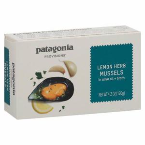 Patagonia Provisions Mussels, in Olive Oil + Broth, Lemon Herb