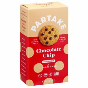 Partake Cookies, Chocolate Chip, Soft Baked