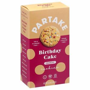 Partake Cookies, Birthday Cake, Crunchy