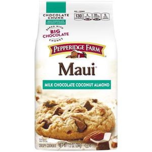 Pepperidge Farm Maui Crispy Milk Chocolate Coconut Almond Cookies