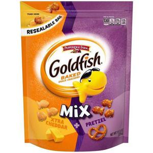 Pepperidge Farm Goldfish Mix Xtra Cheddar + Pretzel Crackers