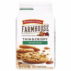 Pepperidge Farm Farmhouse Cookies, Butter Pecan, Thin & Crispy