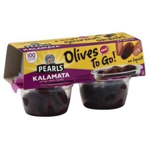 Pearls Olives to Go Olives, Pitted Greek, Kalamata