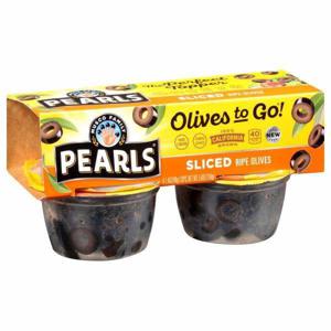 Pearls Olives, Ripe, Sliced