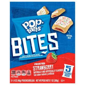 Pop-Tarts Pastry Bites, Tasty Filled, Frosted, Strawberry