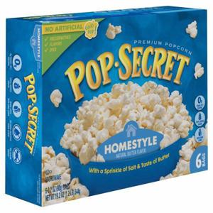 Pop Secret Popcorn, Premium, Homestyle, Natural Butter Flavor