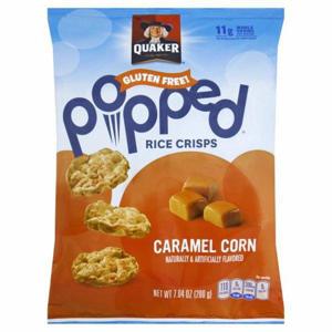 Popped Rice Crisps, Caramel Corn