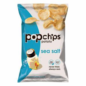 Popchips Popped Chip Snack, Potato, Sea Salt