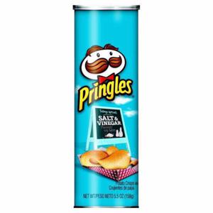 Pringles Salty Snacks Potato Crisps Chips, Salt and Vinegar Flavored