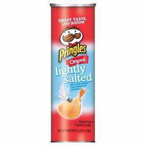 Pringles Salty Snacks Potato Crisps Chips, Lightly Salted, Original Flavored