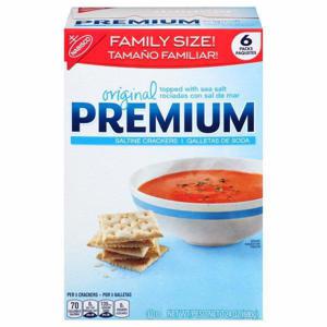 Premium Saltine Crackers, Original, Family Size, 6 Packs