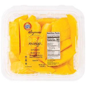 Wegmans Fresh Cut Mango, Spears, FAMILY PACK