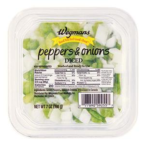 Wegmans Diced Green Peppers & Onions