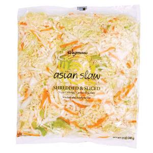 Wegmans Cleaned & Cut Shredded & Sliced Asian Slaw