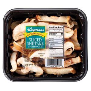 Wegmans Mushrooms, Shiitake, Sliced