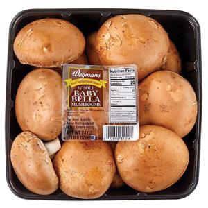 Wegmans Mushrooms, Baby Bella, Whole, FAMILY PACK