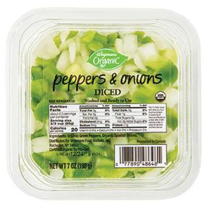 Wegmans Organic Peppers & Onions Diced