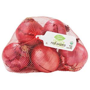 Wegmans Organic Onions, Red