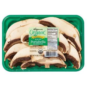 Wegmans Organic Mushrooms, Portobella, Sliced