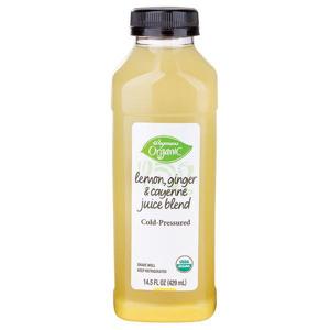 Wegmans Organic Juice Blend, Lemon Ginger Cayenne, Cold Pressured