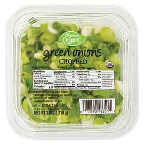 Wegmans Organic Green Onions Chopped