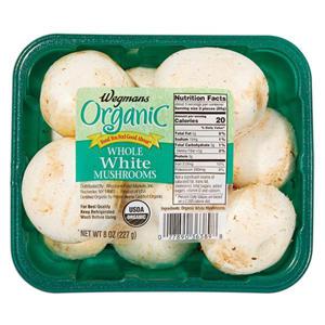 Wegmans Organic Whole White Mushrooms