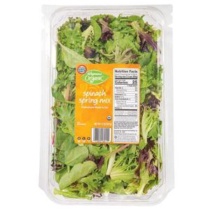 Wegmans Organic Spinach & Spring Mix, FAMILY PACK