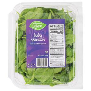 Wegmans Organic Spinach, Baby