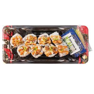 Wegmans Crunchy Teriyaki King Salmon Roll with White Rice (Cooked)