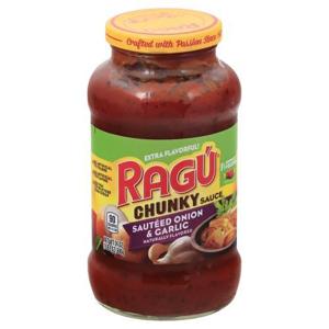 RAGU Sauce, Chunky, Sauteed Onion & Garlic