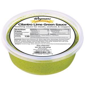 Wegmans Cilantro Lime Green Sauce